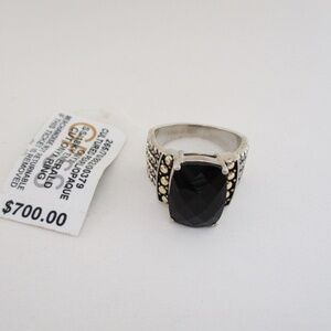 EFFY Eclipse Ring - Onyx in Sterling Silver & 18k